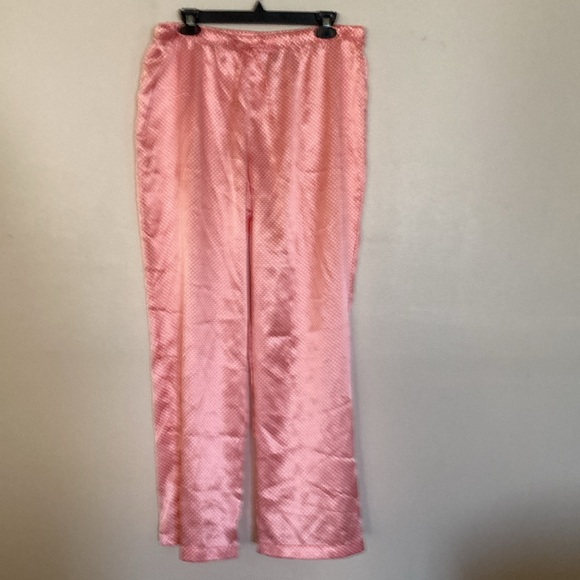 ❗️SALE❗️Adonna Polka Dot Vintage Silky Pajama Set Women’s Large Peach Color EUC - Picture 13 of 16